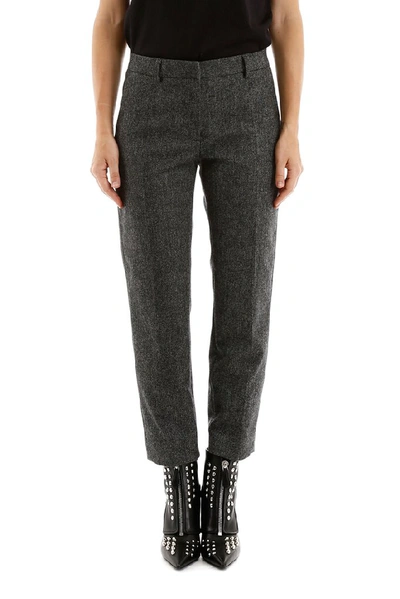 Shop Burberry Cropped Trousers In Grey