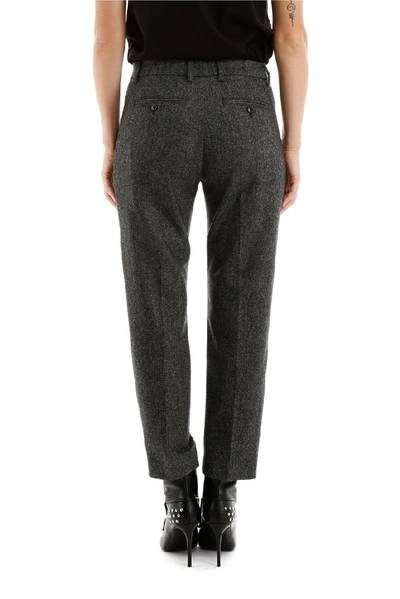 Shop Burberry Cropped Trousers In Grey