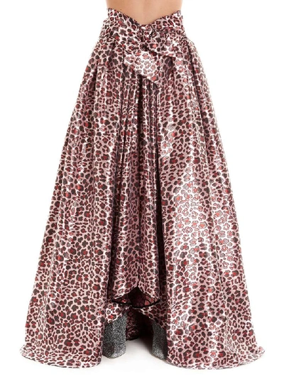Shop Ultràchic Leopard Print Gathered Skirt In Multi
