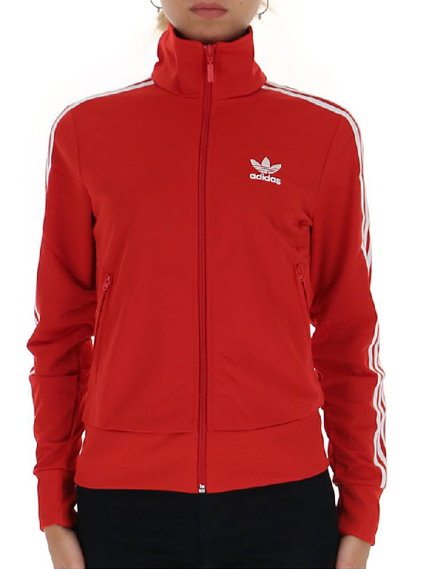 adidas firebird track jacket red