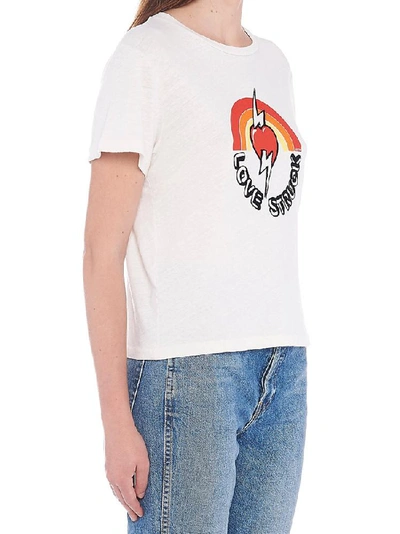 Shop Re/done Love Struck Graphic Print T In White