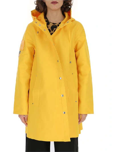 Shop Marc Jacobs X Stutterheim Logo Patch Raincoat In Yellow