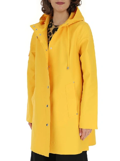 Shop Marc Jacobs X Stutterheim Logo Patch Raincoat In Yellow