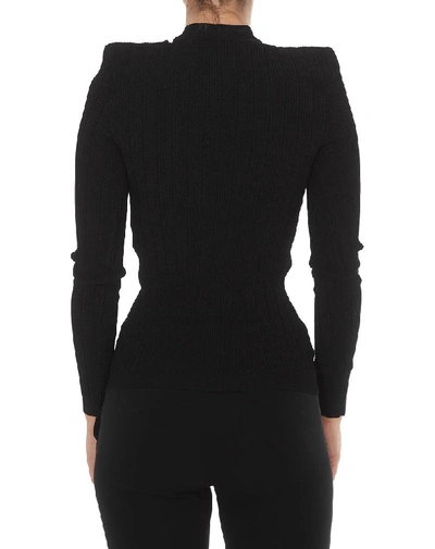 Shop Balmain Button Cut In Black