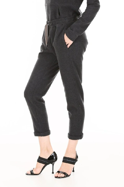 Shop Brunello Cucinelli Relaxed Joggers In Black