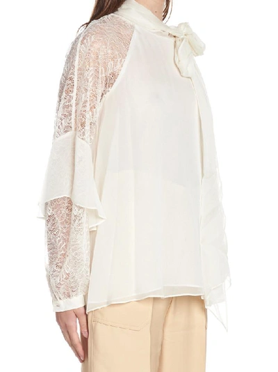 Shop Diane Von Furstenberg Frill Detail Blouse In White
