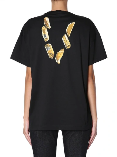 Shop Versace Medusa Printed T In Black