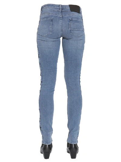 Shop Givenchy Star Side Panel Skinny Jeans In Blue