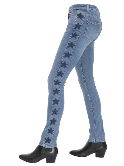 Shop Givenchy Star Side Panel Skinny Jeans In Blue