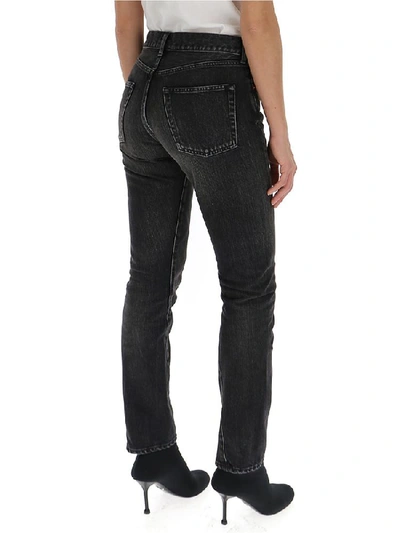 Shop Balenciaga Slim Fit Jeans In Black