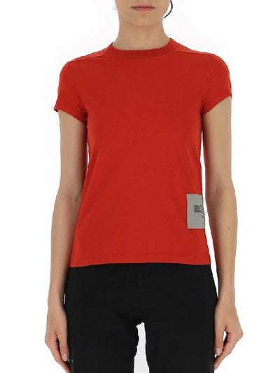 Shop Rick Owens Patch Motif T In Red