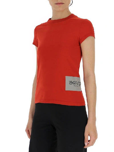 Shop Rick Owens Patch Motif T In Red