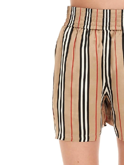 Shop Burberry Icon Stripe Shorts In Multi
