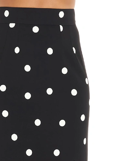 Shop Dolce & Gabbana Polka Dot Pencil Skirt In Multi