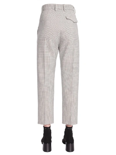Shop Mm6 Maison Margiela Tapered Cropped Trousers In Beige