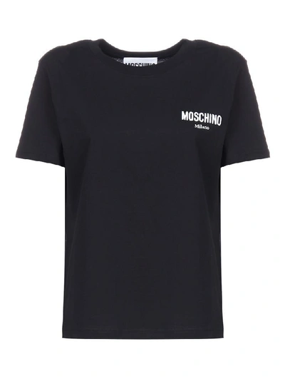 Shop Moschino Logo Crewneck T In Black