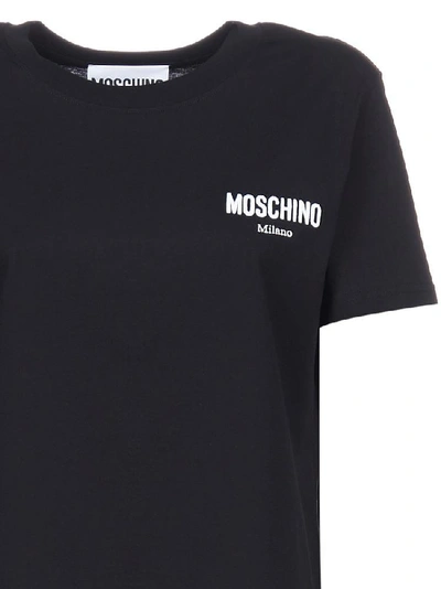 Shop Moschino Logo Crewneck T In Black