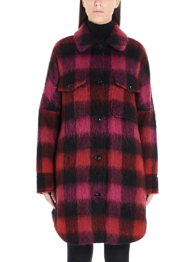 Shop Woolrich Oversize Checked Shirt Coat In Multi