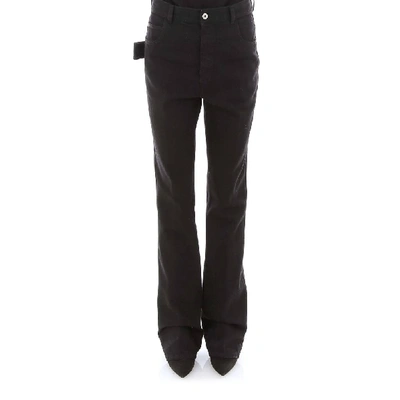 Shop Bottega Veneta Flared Jeans In Black