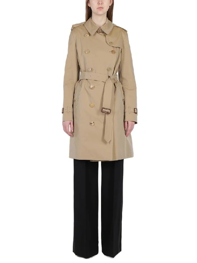 Shop Burberry The Kensington Classic Fit Trench Coat In Beige