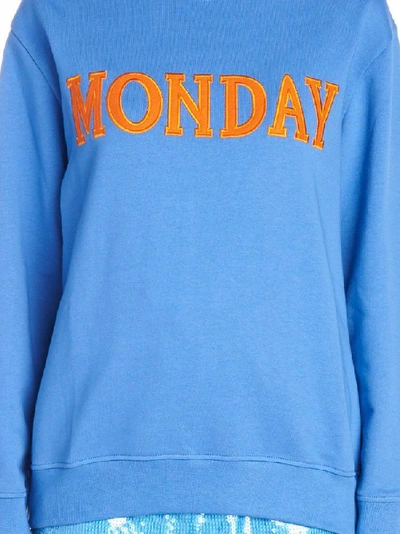 Shop Alberta Ferretti Monday Sweatshirt In Blue