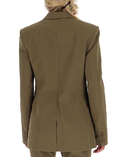 Shop Helmut Lang Single Breasted Tailored Blazer In Brown