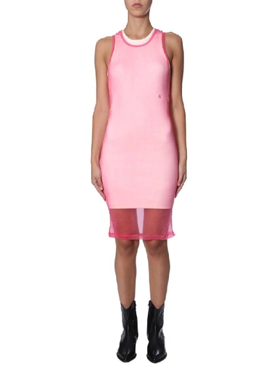 Shop Helmut Lang Sleeveless Tank Dress In Pink