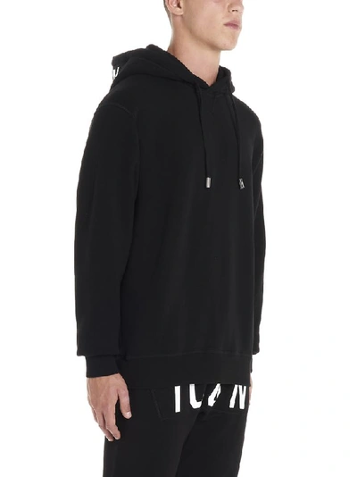 Shop Dsquared2 Icon Logo Hoodie In Black