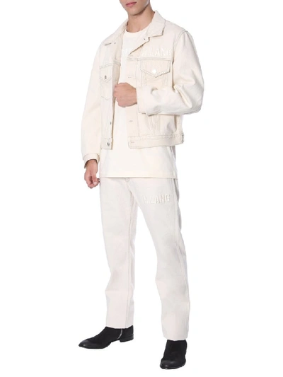 Shop Helmut Lang Masc Trucker Jacket In White