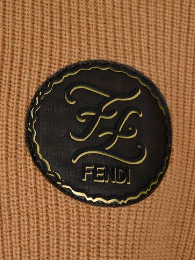 Shop Fendi Ff Karligraphy Logo Two In Multi