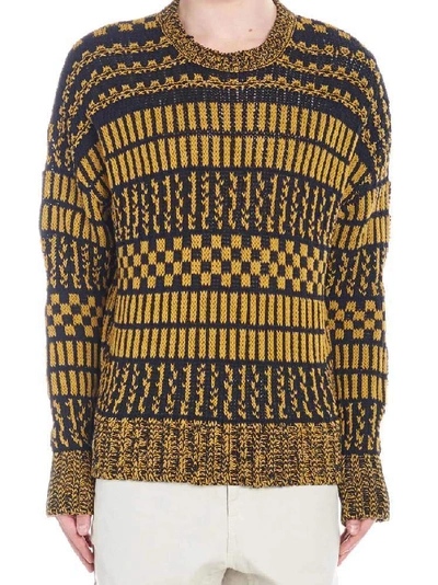 Shop Ami Alexandre Mattiussi Ami Paris Jacquard Patteren Sweater In Multi