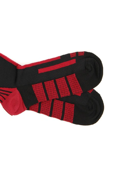 Shop Prada Logo Socks In Multi