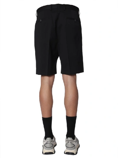 Shop Lanvin Knee Length Shorts In Black