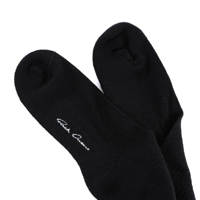 Shop Rick Owens Mid Calf Socks In Black