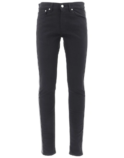 Shop Alexander Mcqueen Side Stripe Jeans In Black