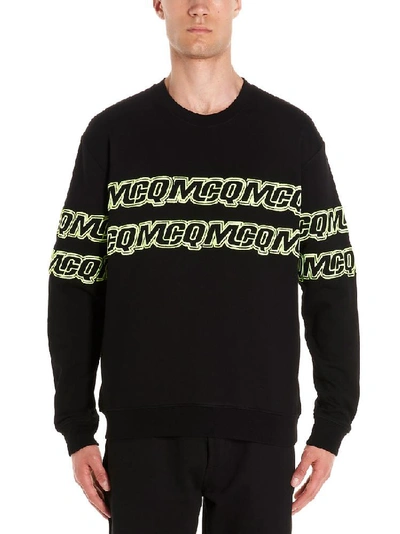 Shop Mcq By Alexander Mcqueen Mcq Alexander Mcqueen Logo Print Crewneck Jumper In Black