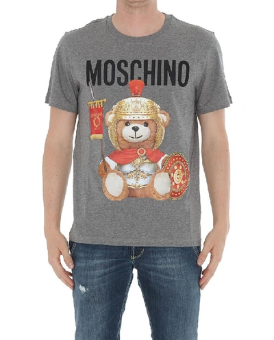 Shop Moschino Teddy Printed T In Grey