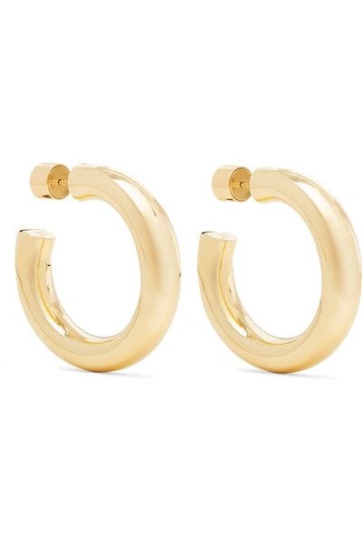 Shop Jennifer Fisher Mini Kevin Gold-plated Hoop Earrings