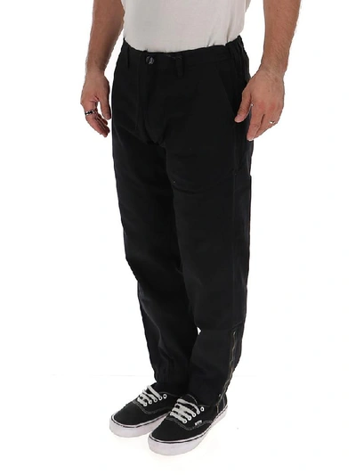 Shop Gucci Logo Back Pants In Black