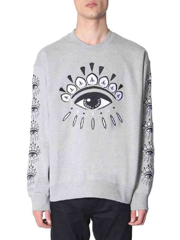 kenzo eye sweatshirt grey