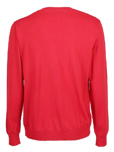 Shop Dsquared2 Icon Logo Knitted Jumper In Red