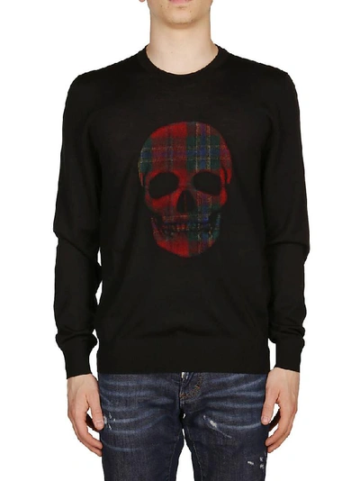 Shop Alexander Mcqueen Skull Logo Jumper In Black