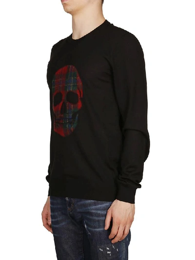 Shop Alexander Mcqueen Skull Logo Jumper In Black