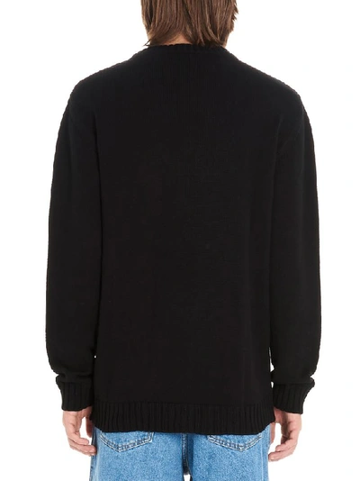 Shop Loewe Logo Knitted Jumper In Black