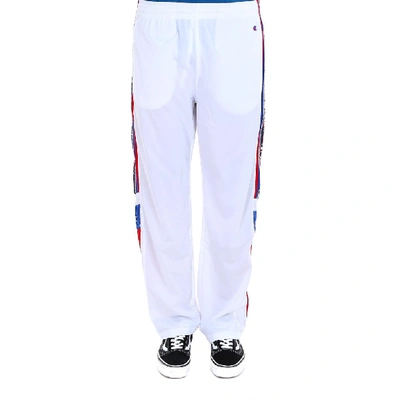 Shop Champion Logo Side Band Track Pants In White