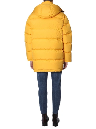 Shop Mcq By Alexander Mcqueen Mcq Alexander Mcqueen Hooded Puffer Jacket In Yellow