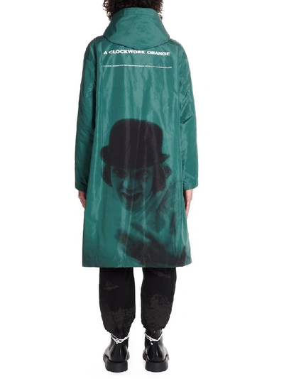Shop Undercover A Clockwork Orange Print Down Jacket In Green