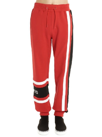 Shop Givenchy Logo Side Stripe Track Pants In Red