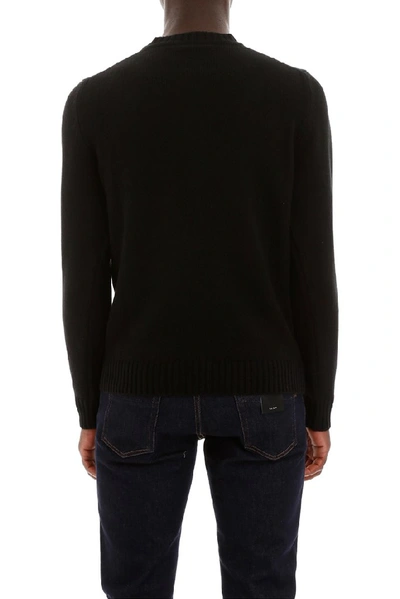 Shop Fendi Karligraphy Logo Pullover In Black