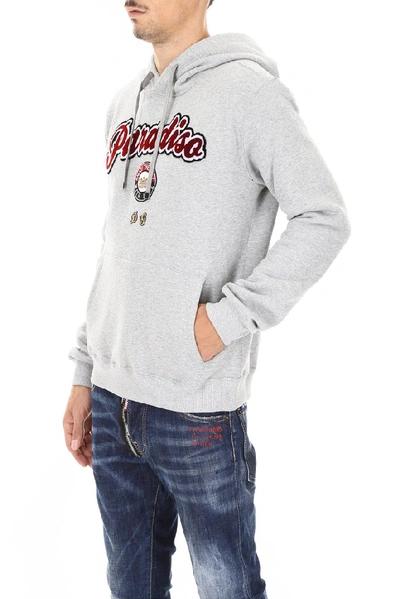 Shop Dolce & Gabbana Paradiso Hoodie In Grey